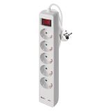 PODALJŠEK S STIKALOM EMOS 5 ŠUKO + 2 USB (A+D) 3M H05VV-F 3G1.5 PVC BELI