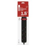 PODALJŠEK S STIKALOM EMOS PRITRDILNI 3 ŠUKO 2XUSB + USB C 1.5M
