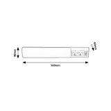PODELEM. STENSKA SVETILKA RABALUX BATH2 10W D 50CM