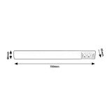 PODELEM. STENSKA SVETILKA RABALUX BATH2 15W L70CM