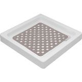 TENDANCE PODLOGA ZA KAD Z LUKNJICAMI 50 X 50 CM, SIVO RJAVA