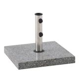 PODSTAVEK ZA SENČNIK KVADRATNO 30KG 45X45X36 NERJAVEČE JEKLO, SIVA