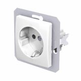 PODOMETNA VTIČNICA EKONOMIK VARNOSTNA BELI DUROPL, VIJAČNA, BOK