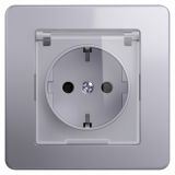 PODOMETNA VTIČNICA EKONOMIK VARNOSTNA S PROZOR.POKROV SREBRNA, VIJAČNA