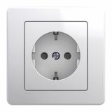 PODOMETNA VTIČNICA EKONOMIK VARNOSTNA Z ZAŠČITO BELA, VIJAČNA