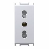 PODOMETNA VTIČNICA MODUL ITALIJANSKA BELA, VIJAČNA, 1M, BOK