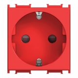 PODOMETNA VTIČNICA MODUL VARNOSTNA RDEČA, VIJAČNA, 2M, BOK