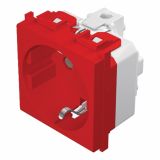 PODOMETNA VTIČNICA MODUL VARNOSTNA RDEČA, VIJAČNA, 2M, BOK