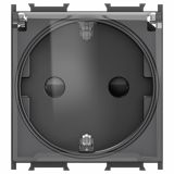 PODOMETNA VTIČNICA MODUL VARNOSTNA S PROZOR.POKROV ČRNA, VIJAČNA, 2M, BOK