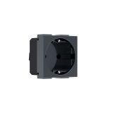 PODOMETNA VTIČNICA MODYS VARNOSTNA Z ZAŠČITO ANTRACIT, VIJAČNA, 2M,BOK