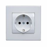 PODOMETNA VTIČNICA PLATO VARNOSTNA BELA