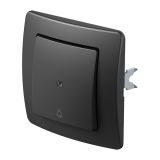 PODOMETNO TIPKALO EKONOMIK NAVADNO 10A, TI 50 ČRNO, ZVONEC, S TLIVKO