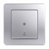 PODOMETNO TIPKALO EKONOMIK NAVADNO 10A, TI 50 SREBRNO, ZVONEC, S TLIVKO