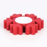 SVEČNIK PODSTAVEK ZA SVEČO LES/ŽELEZO