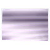 POGRINJEK 46X30 CM TRANSPARENT ČRTAST LILA