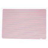 POGRINJEK 46X30 CM TRANSPARENT ČRTAST RDEČ