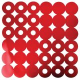 POGRINJEK SIRETESSILE 33X45 CM GEOMETRIC ZLAT/RDEČ/ČRN