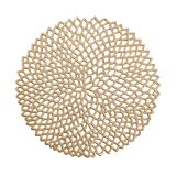 POGRINJEK ZELLER PRESENT CUT OUT OKROGLI, ZLATI PVC FI 38 CM