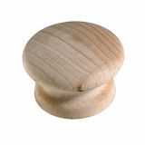 POHIŠTVEN GUMB HETTICH DIY, FI 44X29 MM, LESEN, SUROVA BUKEV