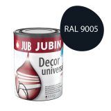 POKRIV.PREM.ZA KOV.,LES JUB JUBIN DECOR UNIVERSAL MAT RAL 9005 ČRN 0.65 L