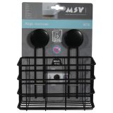 MSV POLICA NA VAKUUM 20 X 16 X 22 CM KROM, ČRNA MEGA VENTOUSES