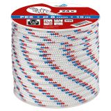 VEČNAMENSKA VRV DÖRNER + HELMER POLIESTER BELA/RDEČA/MODRA 6MM 19M