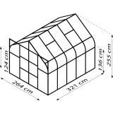 POLIKARBONATNI RASTLINJAK VITAVIA DIANA 8300 VP 4MM ALU 2.6X3.2M
