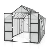POLIKARBONATNI RASTLINJAK VITAVIA OLYMP 11500 HKP6MM ČRNA 254X257X448