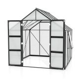 POLIKARBONATNI RASTLINJAK VITAVIA OLYMP 6700 HKP6MM ČRNA 254X258X254