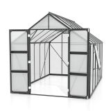 POLIKARBONATNI RASTLINJAK VITAVIA OLYMP 9900 HKP4MM ČRNA 254X257X386