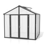 POLIKARBONATNI RASTLINJAK VITAVIA ZEUS COMFORT 6200 HKP10MM, ČRNA 258X242X250