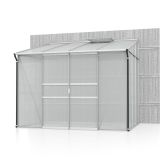 POLIKARBONATNI RASTLINJAK VITAVIA ZIDNI IDA 5200 VP 6MM ALU 2.6X2M