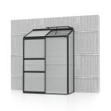 POLIKARBONATNI RASTLINJAK VITAVIA ZIDNI IDA 900 VP 4MM ČRNA 1.3X0.7M