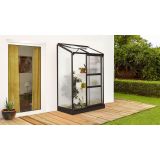 POLIKARBONATNI RASTLINJAK VITAVIA ZIDNI IDA 900 VP 4MM ČRNA 1.3X0.7M