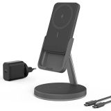 POLNILNIK ZA GSM ANKER POWERWAVE MAG.GO 2V1 ČRNA