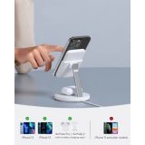 POLNILNIK ZA GSM ANKER POWERWAVE MAG.GO 2V1 ČRNA