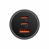 POLNILNIK ZA GSM BASEUS AVTO POLNILEC PRO 65W BASEUS 2XUSB-C+USB
