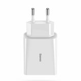POLNILNIK ZA GSM BASEUS POLNILEC MINI QUICK 20W BASEUS USB-C, BEL