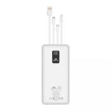 POLNILNIK ZA GSM RIVACASE PRENOSNA BATERIJA S KABLI 20000 MAH BELA