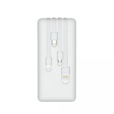 POLNILNIK ZA GSM RIVACASE PRENOSNA BATERIJA S KABLI 20000 MAH BELA