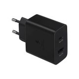 POLNILNIK ZA GSM SAMSUNG ADAPTER DUO TYPE-C/TYPE-A HITRI 35W BLACK