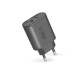 POLNILNIK ZA GSM SBS ADAPTER 1XUSB-A+1XUSB-C HITRI 10W BLACK