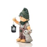 POMLADNA FIGURA GLOSSTYLE DEČEK Z ZAJČKOM 25.5X16.5X43CM