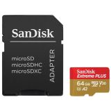POMNILNIŠKA KARTICA SANDISK SAN EXTR PLUS MICROSDXC 64 GB