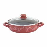 PONEV BIVA 24 CM CVETKA DVA ROČAJA + POKROV NEOPRIJEMLJIV