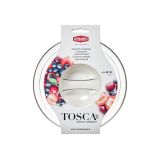 POSODA ZA PRIPRAVO HRANE STEFANPLAST SET SKLED S POKROVI 3/1 BELA SIVA