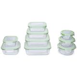 POSODA ZA SHRANJEVANJE ALPINA KOMPLET POSOD 9X STEKLO