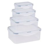 POSODA ZA SHRANJEVANJE ALPINA SET POSOD 4-DELNI PLASTIK 2200/1340/720/315 ML