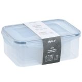 POSODA ZA SHRANJEVANJE ALPINA SET POSOD 4-DELNI PLASTIK 2200/1340/720/315 ML