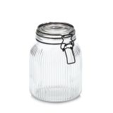 POSODA ZA SHRANJEVANJE, STEKLENA S SPONKO ZA ZAPIRANJE 1400 ML '12,8X17,4 CM